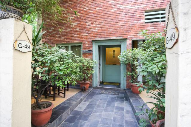G 49 Bed & Breakfast Nuova Delhi Esterno foto